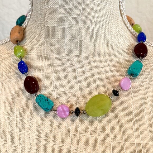 Vintage Jewelry - Colorful and Fun Beaded Necklace